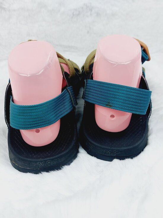 Chaco Men’s Avocado Teal blue Lowdown Adjust Strap Trekking Sandal Size 8